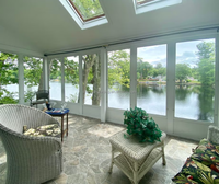Verre trempé en alliage d'aluminium, toit fixe, Patio, enceinte, serre modulaire, véranda