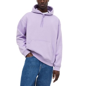 Fabrication en gros de sweats à capuche surdimensionnés pour hommes en coton et polyester de haute qualité, avec logo personnalisé brodé, coupe ample et doublure polaire épaisse - Product Image 1