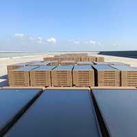Chauffe-eau solaire plat TY 150L pour douche, à économie d'énergie, avec télécommande, design autoportant, boîtier en acier galvanisé, classe A
