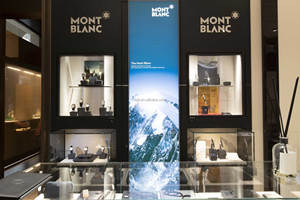 Đồ trang sức đồng hồ hiển thị Showcase với xoay đứng và LED chiếu sáng cho cửa hàng bán lẻ sang trọng Tempered Glass MDF - Product Image 5