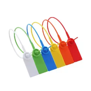 31 cm Einweg-Gepäcketikett aus Kunststoff Sicherheitsschuhsiegel-Kabelband-Etikette mit Versiegelungsetikett für Gepäck und Schuhsiegel-Etikette