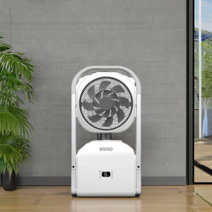 Ventilador de Techo LED Digital de 12' con Control Remoto y Temporizador, 8 Velocidades, Batería, Alta Potencia, para Oficina y Exteriores, Personalizable por el Fabricante, en Oferta - Product Image 1
