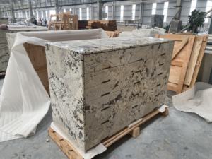 Piedra Decorativa de Zafiro Pulido Premium Moderno Goldtop MARBLE OEM ODM, Estilo Montaña Nevada, para Cajones y Gabinetes - Product Image 6