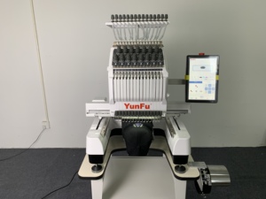 Máquina de bordado plana industrial de alta velocidad de 1200rpm, 15 agujas, diseño Digital automático, operación computarizada - Product Image 6