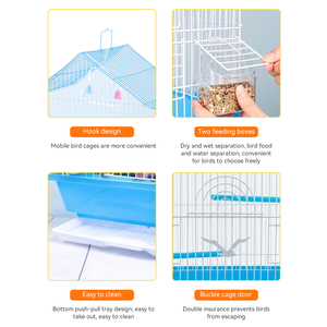 Cage pour les oiseaux, abri d'intérieur de haute qualité, transportable, pour Cocktail, perroquets, 9 unités - Product Image 3