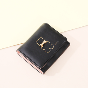 Cartera pequeña de piel sintética con diseño de conejo para mujer, tarjetero de tres pliegues, estilo fresco, 2026 - Product Image 4