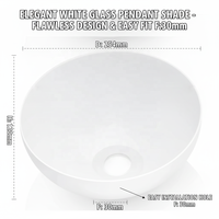 Abat-jour en verre opale blanc, faits à la main, minimalistes, de style européen moderne, transparents, écologiques, pour intérieur, remplacement de couvercles de lampe
