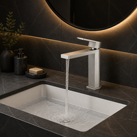 Robinet de lavabo KEMEN en acier inoxydable 304 sans plomb pour salle de bain, idéal pour la maison, l'hôtel, les projets de toilettes, vente directe usine