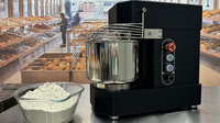 Nouveau Pétrin Spirale de Comptoir 13 Litres pour Boulangerie Maison / Machine à Pétrir le Pain en Acier Inoxydable, Faible Bruit, Vitesse Réglable