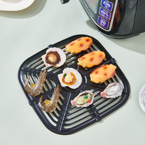 Friteuses à air profond intelligentes électroménager de cuisine en acier inoxydable multifonctionnelle électrique 6l 8l <span class=keywords><strong>double</strong></span> <span class=keywords><strong>friteuse</strong></span> à air numérique sans huile - Product Image 3