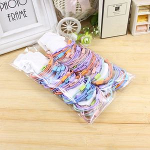 Hair Ties Mixed Colors <b>Braided</b> With Text Labels High Elasticity Casual Headdress <b>Accessory</b> - Product Image 4