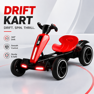 Go Kart Eléctrico para Niños, Plegable, de 4 Ruedas, Ligero, Educativo, para Edades de 2 a 7 Años - Product Image 2