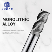Fraise à queue carrée de haute qualité 10 mm à 4 dents, en alliage de tungstène-cobalt avec revêtement AlTiN, 65 HRC, personnalisable ODM/OEM pour machine CNC