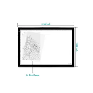 HUION A2/A3/A4 LED di Arte del mestiere di Tracciamento Luce Pad Regolabile Light Box Tracing Bordo