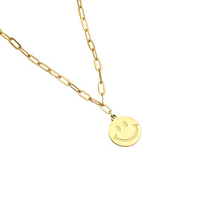 Collar de Acero Inoxidable con Colgante Redondo Geométrico, Juego de Cadena para Clavícula, Joyería de Moda Unisex - Product Image 5