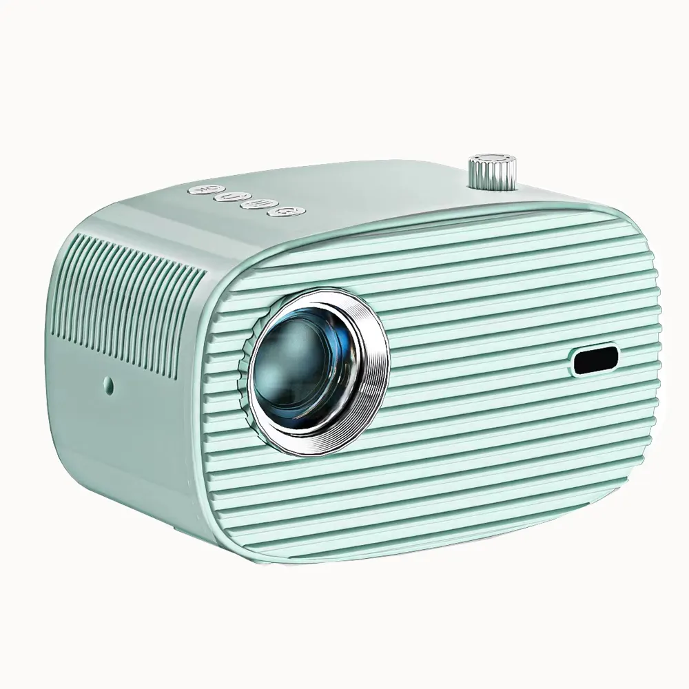 Home Theater Mini Pocket Android 9.0 2.4G WiFi 4000 Lumens Cute Projector