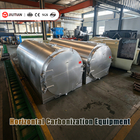 Four de carbonisation horizontal pour la fabrication de charbon de bois à partir de déchets de bois, machine de traitement de la biomasse par carbonisation
