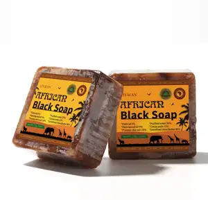 Herbs Pink Toilet Soap Bag or Custom Box African Black Soap with Pp Free Natural One Pcs Clear Whole Body 2 Years Regular Size