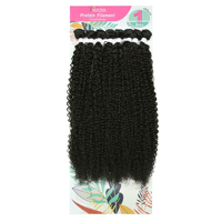 Lot de Cheveux Synthétiques "Jerry Curl" en Fibre Protéinée, Vente en Gros, Solution Complète (8 Pièces/Paquet), Tissage de Cheveux Synthétiques Résistant à la Chaleur