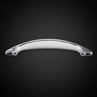 Poignée de tiroir ZEXI en argent moderne avec loquet lissant en forme de C pour armoire de cuisine