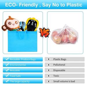 โรงงานขายส่งกระเป๋าผ้าทอแบบพับได้รักษ์โลก กระเป๋าช้อปปิ้งแบบไม่ทอ ใช้ซ้ำได้ สกรีนโลโก้ตามสั่ง - Product Image 6