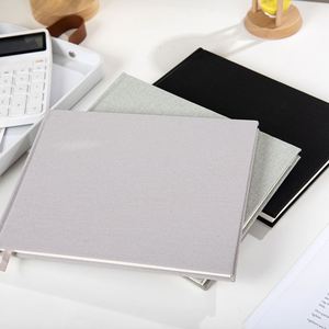 Customized A4 Linen Notebook Journal Hardcover Organizer Guestbook Vows <b>Book</b> Leather Cover Sewing Binding Gift Use - Product Image 3