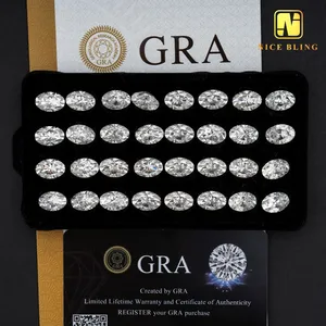 Prezzo all'ingrosso diamanti sciolti DEF colore taglio ovale pietre di moissanite sintetica per la realizzazione di anelli di diamanti ovali