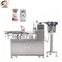 Máquina Automática de Llenado al Vacío, Tapado y Sellado de Viales de 1.8ml y 3ml para Líquidos de Dosis Pequeña, para Oligopeptidos, Sueros y Esencias