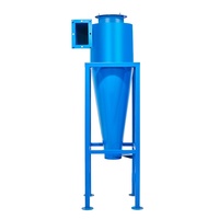 Nouvelle salle de sablage Tengyuan avec cyclone de collecte de poussière, filtration haute efficacité, construction en acier au carbone, pour poussières lourdes