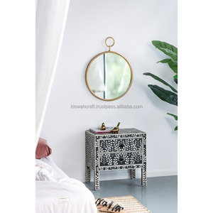 Cofre con incrustaciones de hueso hecho a mano, 2 cajones, sala de estar gabinete para, tocador con incrustaciones de hueso, muebles con incrustaciones de hueso de la India - Product Image 6