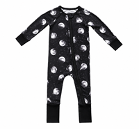 Combinaisons à manches longues personnalisées pour bébés, avec fermeture éclair, imprimées, pour nouveau-nés, vêtements pour bébés, fermeture éclair bidirectionnelle