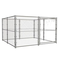 Chenil pour Chiens Extérieur sur Mesure 10x10x6 de Luxe Haute Qualité en Mailles de Chaîne