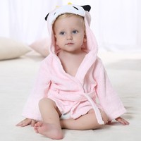 Penjualan Laris Handuk Mandi Bayi Bertudung Katun Terry 100% Lembut Menyerap Super Tupai Coklat