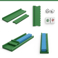 Support de rangement portable en bois massif pour tuiles de Mahjong et dominos, accessoire de table de jeu