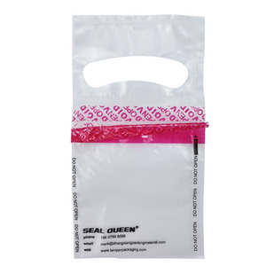 Seal Queen Recycle Plastique Numéro de série Code à barres Reçu Inviolable Preuve évidente Argent Pièce Preuve Sécurité Banque Dépôt Sac - Product Image 6