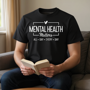 La salud mental importa todo el día, todos los días, camiseta inspiradora - Product Image 3