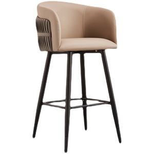 Chaise <span class=keywords><strong>de</strong></span> <span class=keywords><strong>bar</strong></span> blanche moderne <span class=keywords><strong>de</strong></span> haute qualité en acier inoxydable et cuir PU <span class=keywords><strong>pour</strong></span> salles à manger, restaurants familiaux, hôtels, salons - Product Image 5