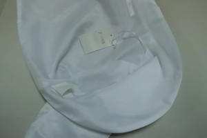 Chaqueta tipo chal blanca lisa D1305A con puños con ribete para niños - Product Image 6