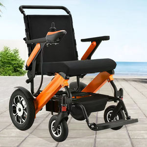 Silla de ruedas eléctrica Plegable ligera con marco de aluminio silla de ruedas eléctrica plegable para ancianos batería de litio para viajes aéreos - Product Image 4