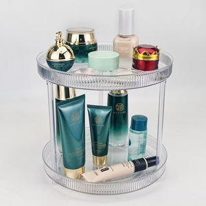 Multi Layer Rotating Storage Rack Round Standing Type For Personal Care Products Easy To Clean - Product Image 3