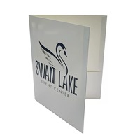 Carpeta de Presentación con Impresión de Logotipo Personalizado, con Bolsillos para Tarjetas de Visita, Formato A3/A4, para Papel, Escuela, Empresa, Oficina