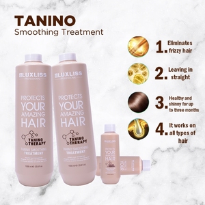Perawatan Rambut LUXLISS Professional Terbaik untuk Rambut Rusak, Pelurusan Permanen Amino, Menutrisi Mendalam, Menghaluskan Rambut Kusut, Perawatan Rambut Tanino - Product Image 2