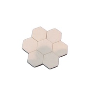 Tuile de revêtement en céramique d'alumine hexagonale résistante à l'usure à 92%, tablette hexagonale