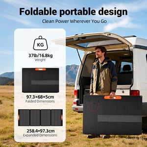 400w <b>Solar</b> Folding <b>Solar</b> System Portable <b>Foldable</b> Monocrystalline <b>Solar</b> Kit Mono <b>Solar</b> for Camping 400W Laminated Folding <b>Solar</b> - Product Image 4