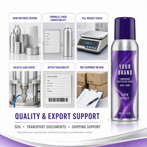 OEM ODM No Bleach Instant UV Neon Texturizing <strong>Hair</strong> Color <strong>Spray</strong> Blue <strong>Purple</strong> Red Supplier Temporary <strong>Hair</strong> Color <strong>Spray</strong> - Product Image 5