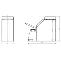 Boîte de rangement latérale pour semi-remorque, sur mesure, 18'' L x 25'' L x 28'' H, nouvelle, vente en gros