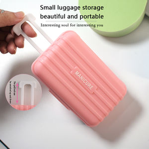 Ensemble de manucure et pédicure professionnel portable en acier inoxydable de 12 pièces, coupe-ongles, <span class=keywords><strong>valise</strong></span>, kit de toilettage pour femmes et hommes - Product Image 5