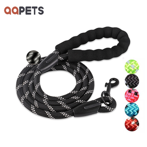 Lussuoso guinzaglio per animali in Nylon intrecciato da 5 piedi con comoda impugnatura imbottita in poliestere con tracciamento riflettente per cani da arrampicata - Product Image 1