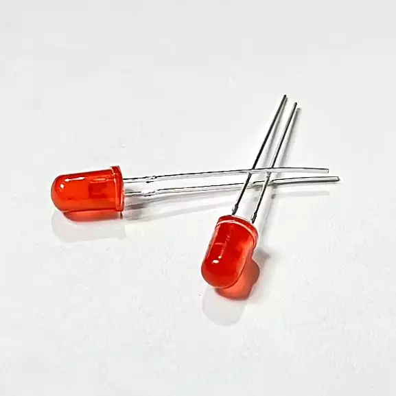 Red Diffused Round Head Flash Blink Diode Dip LED 5mm 2.0HZ 1/8 12V 620-630nm 300-400mcd 12v Diodi LED Blinker