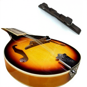 Pont de <span class=keywords><strong>mandoline</strong></span> en palissandre, selle inférieure, plaque de tirage de cordes de guitare, cordier vintage fabriqué à Foshan, Guangdong - Product Image 2